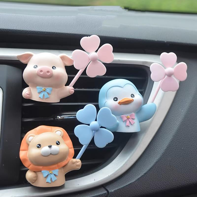 Cute Car Air Freshener, Cute Car Scent, Vent Clips Car Accessories Car Diffuser