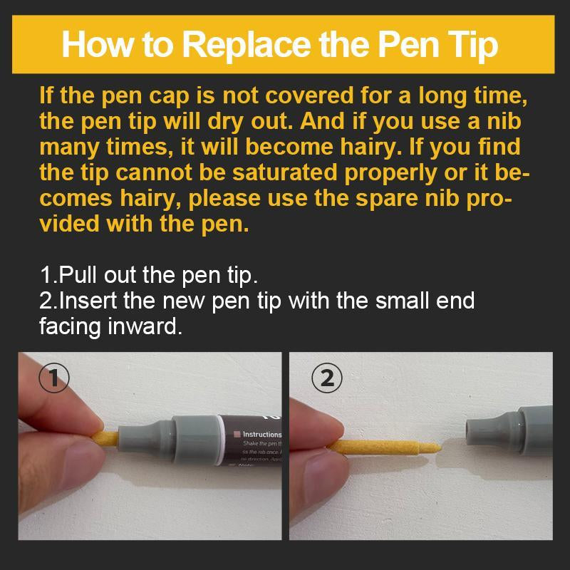 Automotive Touch up Paint Pen, Two-In-One Scratch Remover for Deep Scratches, Special-Purpose Repair Paint Pen Universal Color Optional for Cars