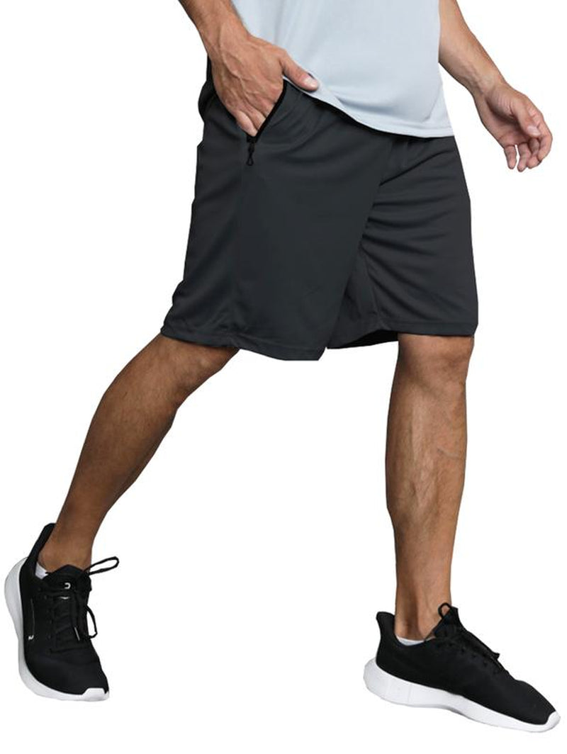RPOVIG 5-Pack Men'S Workout Shorts Sets 5 Pack with Zippered Pockets Basketball Gym Activewear Athletic Mesh Shorts