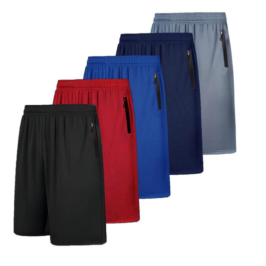 RPOVIG 5-Pack Men'S Workout Shorts Sets 5 Pack with Zippered Pockets Basketball Gym Activewear Athletic Mesh Shorts